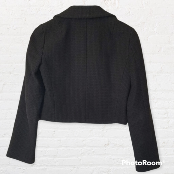 Banana Republic brown waist length linen/cotton brown jacket - size 2 - Picture 3 of 11